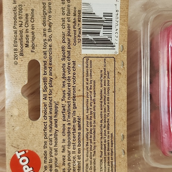 Brand New SPOT COLORED PLUSH MICE CATNIP CAT TOY 12CT - Picture 3 of 4